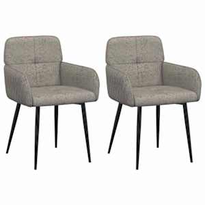 vidaXL S&ouml;&ouml;gitoa Toolid 2 tk Kunstsuede nahk Helehall 59x56,5x85cm