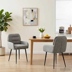 Jedilni stoli 2 pcs Žamet Svetlo siva 59 x 59,5 x 90 cm