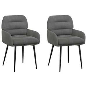 vidaXL S&ouml;&ouml;gitoa Toolid 2 tk Samet Tumehall 59 x 59,5 x 90 cm