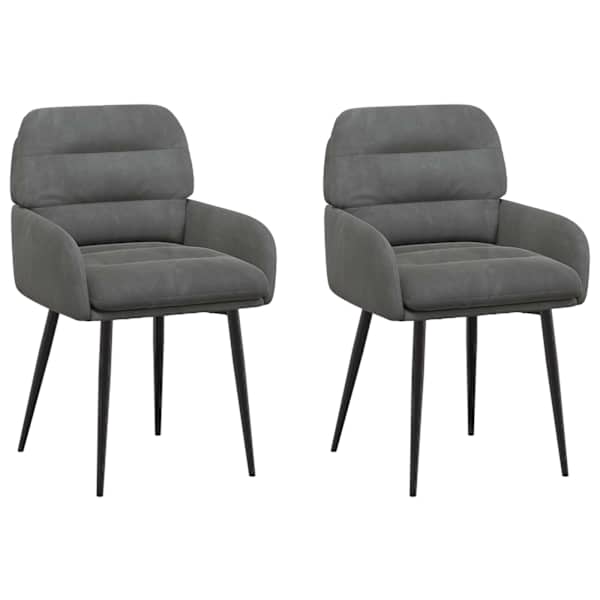vidaXL S&ouml;&ouml;gitoa Toolid 2 tk Samet Tumehall 59 x 59,5 x 90 cm