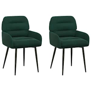 vidaXL S&ouml;&ouml;gitoa Toolid 2 tk Samet Tumeroheline 59 x 59,5 x 90 cm