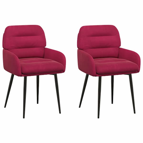 vidaXL S&ouml;&ouml;gitoa Toolid 2 tk Samet Veinpunane 59 x 59,5 x 90 cm