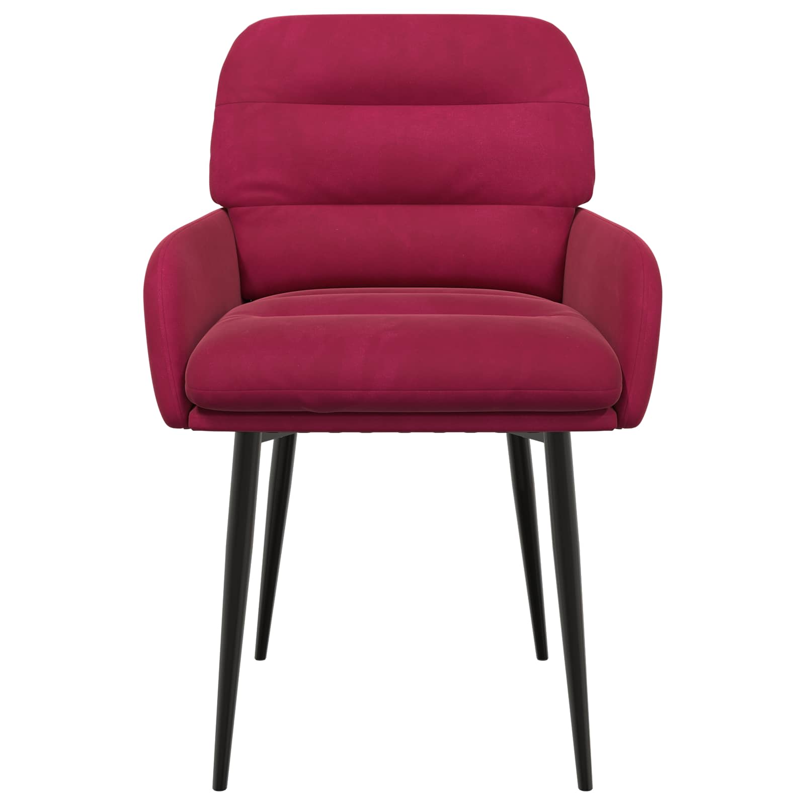 Jedilni stoli 2 pcs Žamet Vinorodna rdeča 59 x 59,5 x 90 cm - slika 2