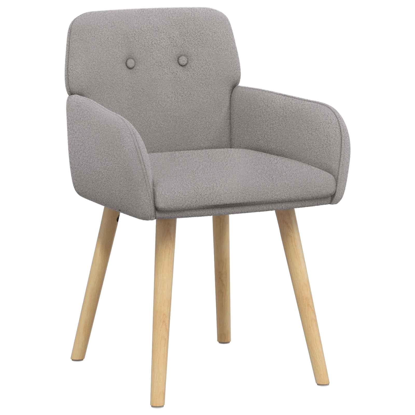 vidaXL Jedilni stoli 2 pcs Bouclé Svetlo siva 59 x 57 x 85 cm - slika 2