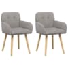 vidaXL S&ouml;&ouml;gitoa Toolid 2 tk Boucl&eacute; Helehall 59 x 56,5 x 85 cm