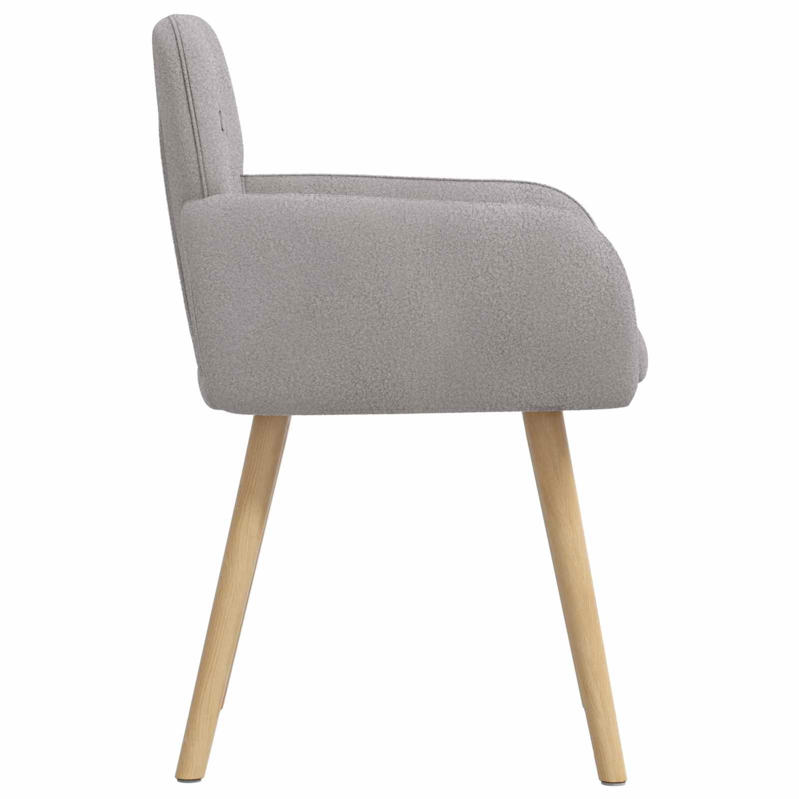 vidaXL Jedilni stoli 2 pcs Bouclé Svetlo siva 59 x 57 x 85 cm - slika 4