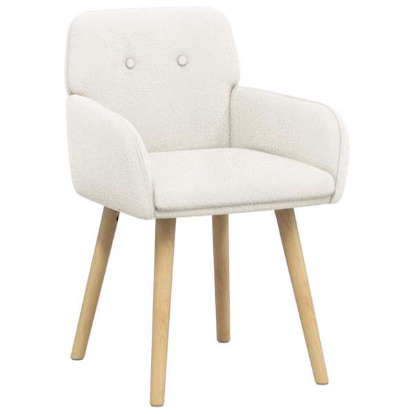 vidaXL S&ouml;&ouml;gitoa Toolid 2 tk Boucl&eacute; Kreemjas 59 x 57 x 85 cm