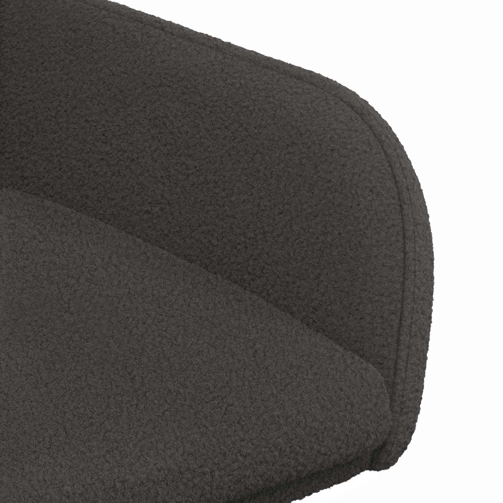 vidaXL Jedilni stoli 2 pcs Bouclé Temno siva 59 x 57 x 85 cm - slika 7