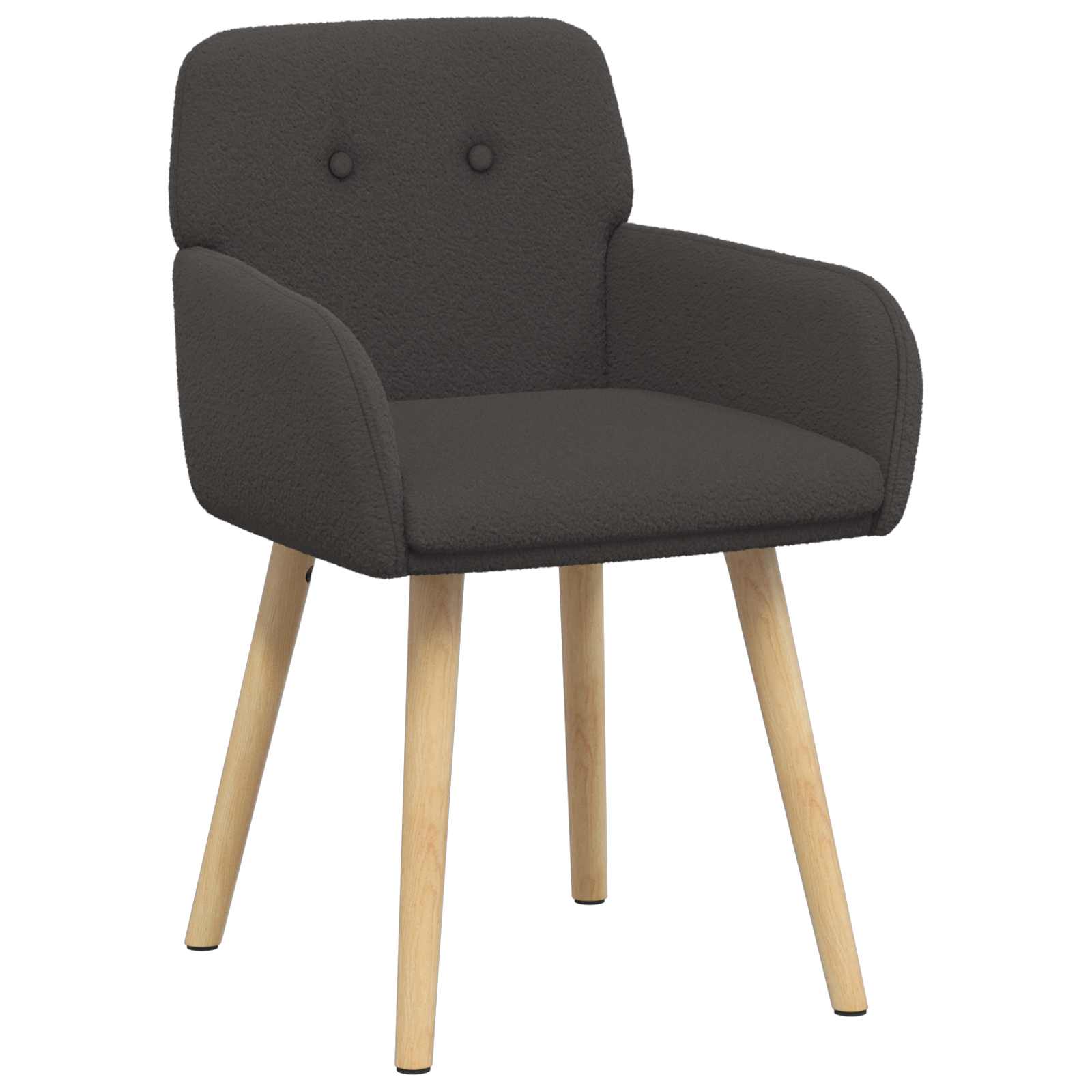 vidaXL Jedilni stoli 2 pcs Bouclé Temno siva 59 x 57 x 85 cm - slika 3