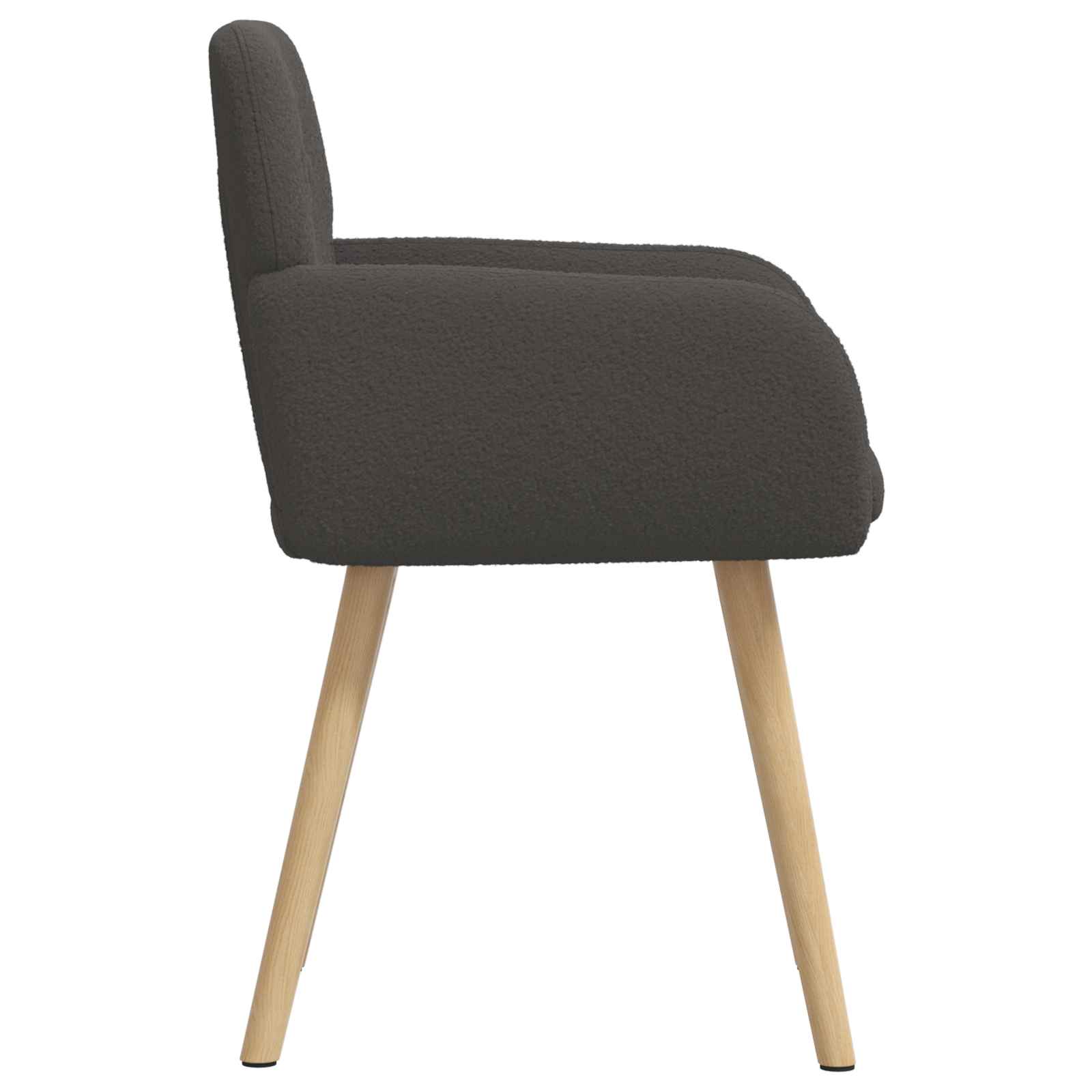 vidaXL Jedilni stoli 2 pcs Bouclé Temno siva 59 x 57 x 85 cm - slika 5