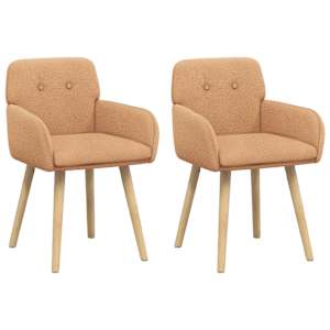 vidaXL S&ouml;&ouml;gitoa Toolid 2 tk Boucl&eacute; Beež 59 x 57 x 85 cm