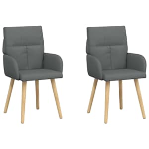 vidaXL S&ouml;&ouml;gitoa Toolid 2 tk kangas Tumehall 60 x 56 x 96 cm