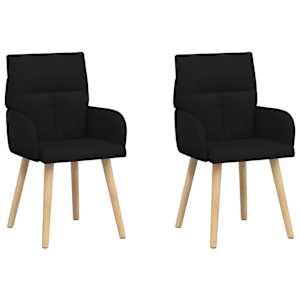 vidaXL S&ouml;&ouml;gitoa Toolid 2 tk kangas Must 60 x 56 x 96 cm