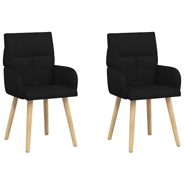 vidaXL S&ouml;&ouml;gitoa Toolid 2 tk kangas Must 60 x 56 x 96 cm