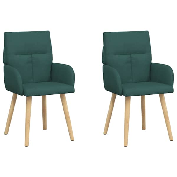 vidaXL S&ouml;&ouml;gitoa Toolid 2 tk kangas Tumeroheline 60 x 56 x 96 cm