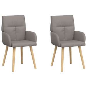 vidaXL S&ouml;&ouml;gitoa Toolid 2 tk kangas Pruunikashall 60 x 56 x 96 cm