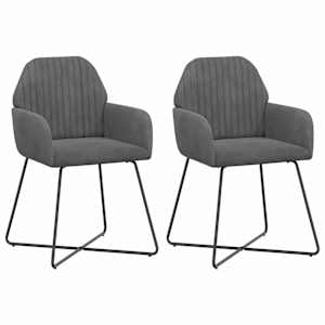vidaXL S&ouml;&ouml;gitoa Toolid 2 tk Samet Tumehall 55 x 50 x 84 cm