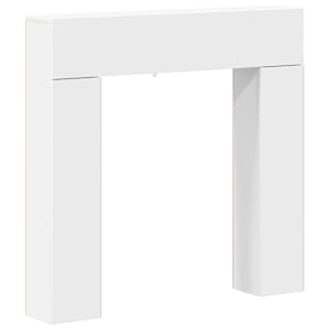 vidaXL Kamina raam Valge 102 x 18 x 100,5 cm Tehispuit