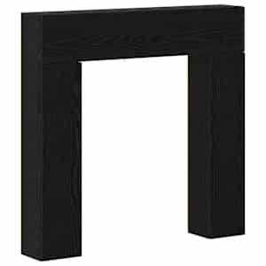 vidaXL Kamina raam Must tamm 102 x 18 x 100,5 cm Tehispuit