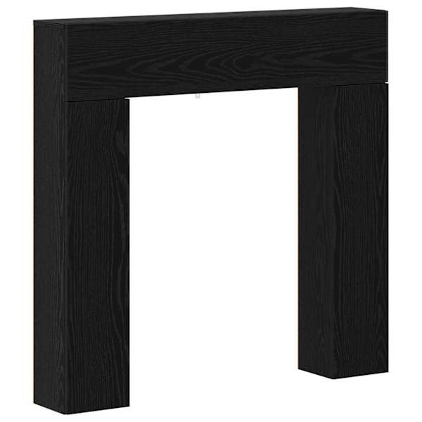 vidaXL Kamina raam Must tamm 102 x 18 x 100,5 cm Tehispuit