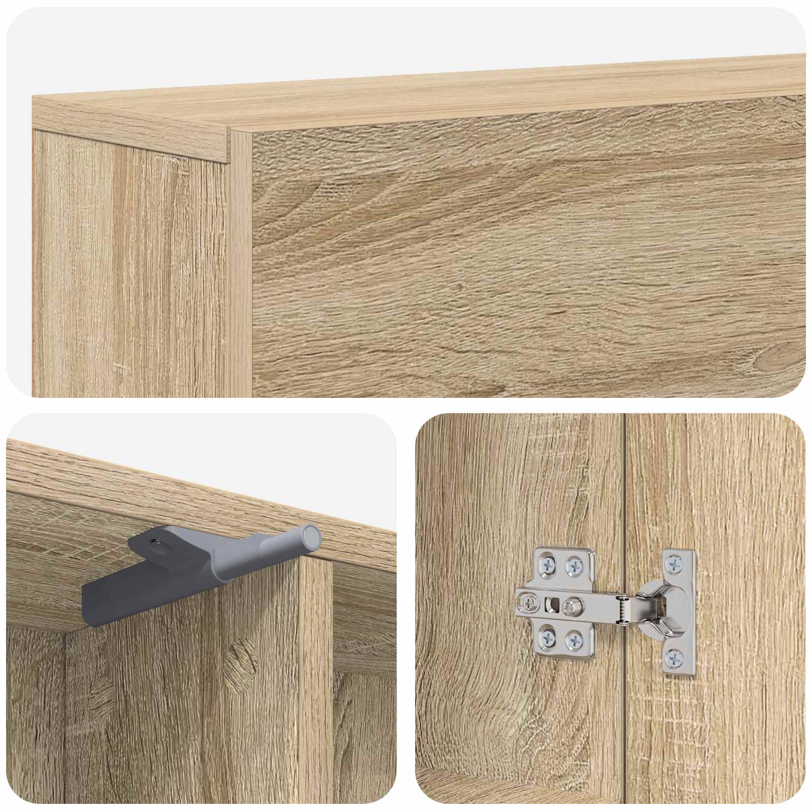 Haardomlijsting Sonoma 102 x 18 x 100,5 cm Bewerkt hout image 9