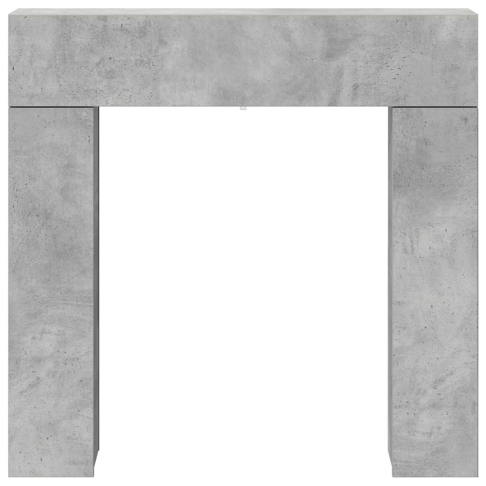 Haardomlijsting Betongrijs 102 x 18 x 100,5 cm Bewerkt hout image 6