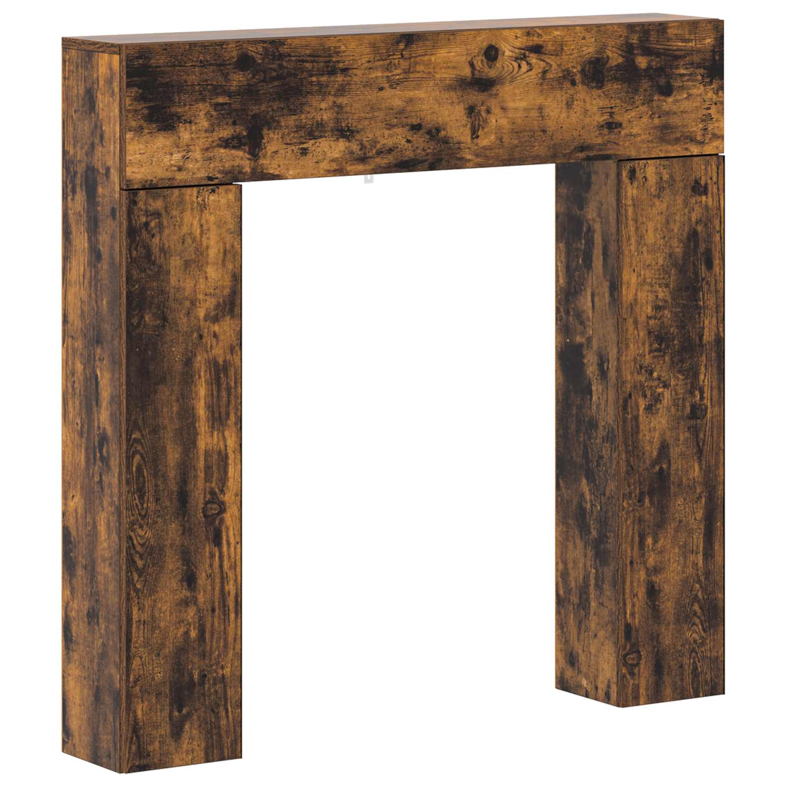 Haardomlijsting Gerookt eiken 102 x 18 x 100,5 cm Bewerkt hout image 2