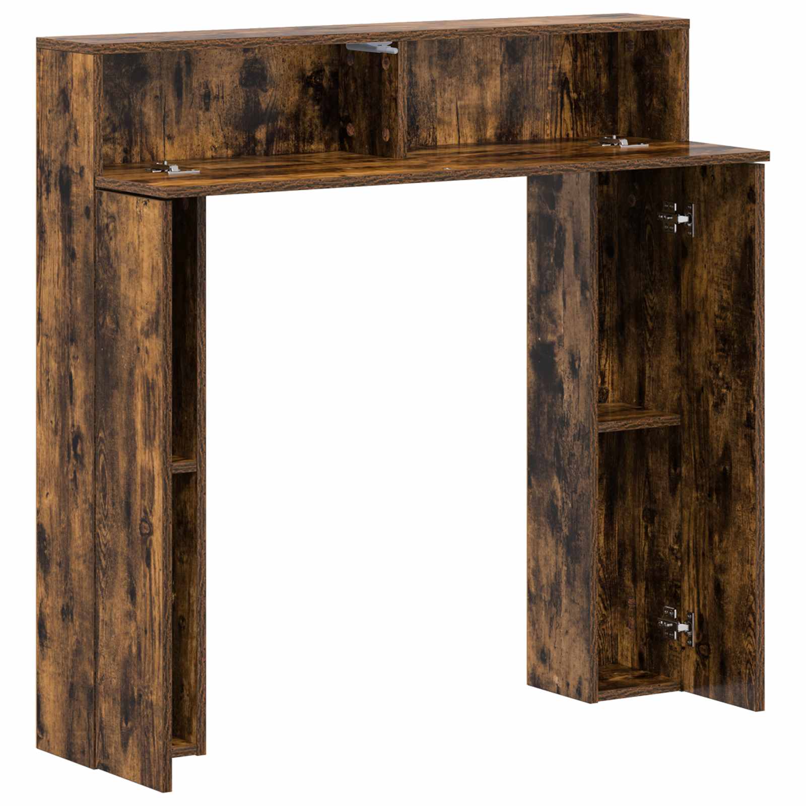 Haardomlijsting Gerookt eiken 102 x 18 x 100,5 cm Bewerkt hout image 5