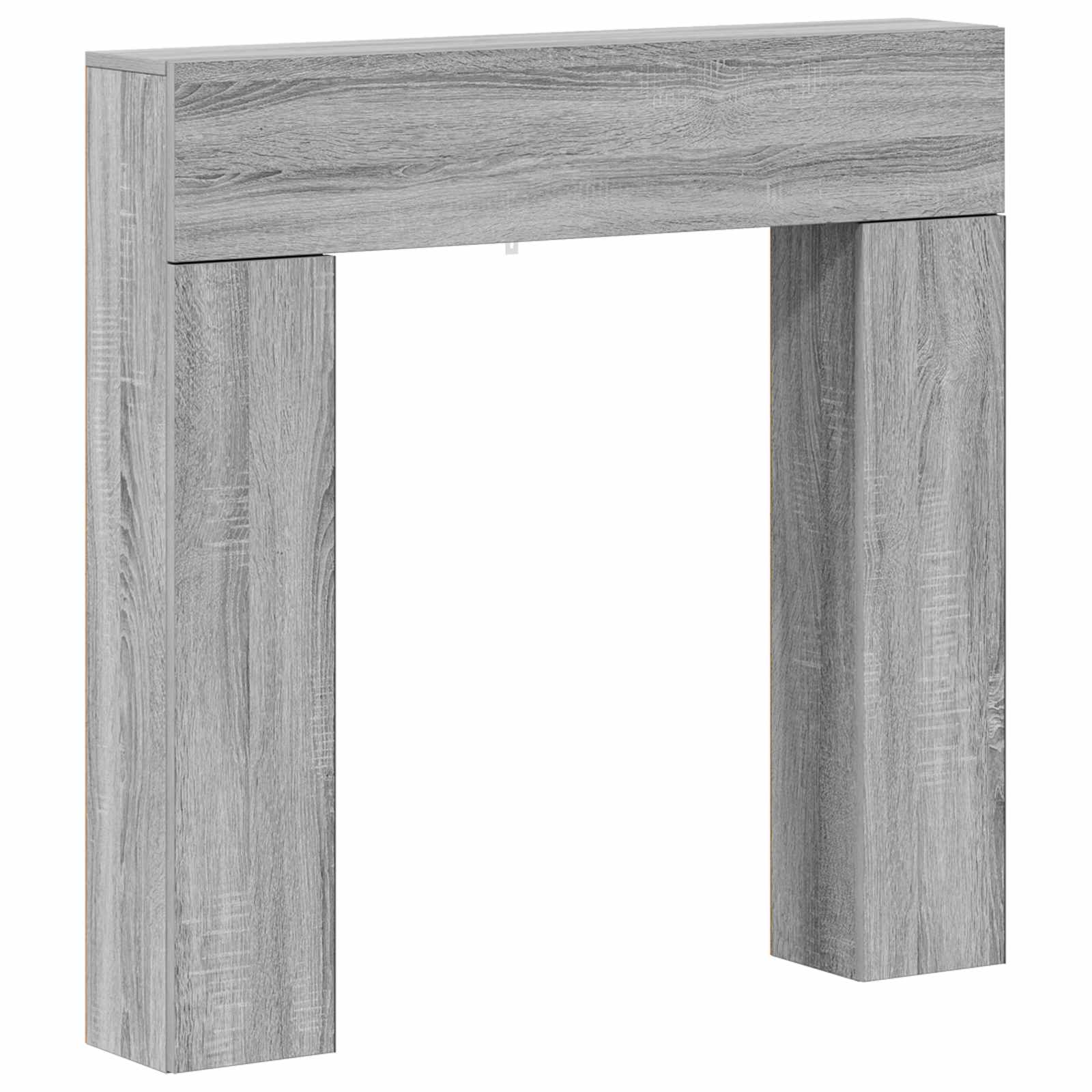 Haardomlijsting Grijs Sonoma 102 x 18 x 100,5 cm Bewerkt hout image 2