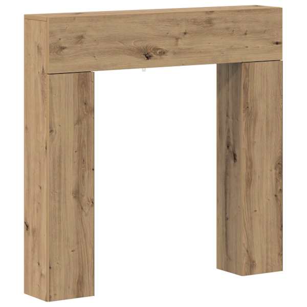 vidaXL Kamina raam Artisan tamm 102 x 18 x 100,5 cm Tehispuit