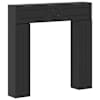vidaXL Kamina raam Must 102 x 18 x 100,5 cm Tehispuit
