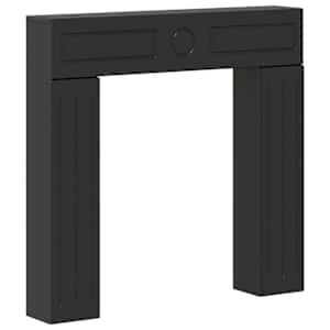 vidaXL Kamina raam Must 102 x 18 x 100,5 cm Tehispuit