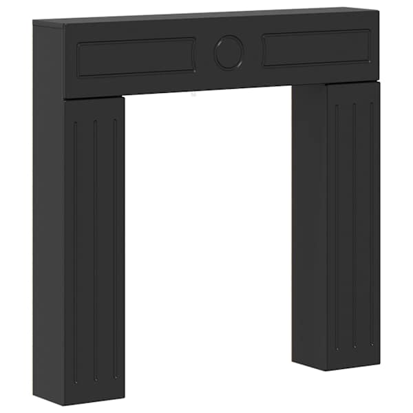 vidaXL Kamina raam Must 102 x 18 x 100,5 cm Tehispuit