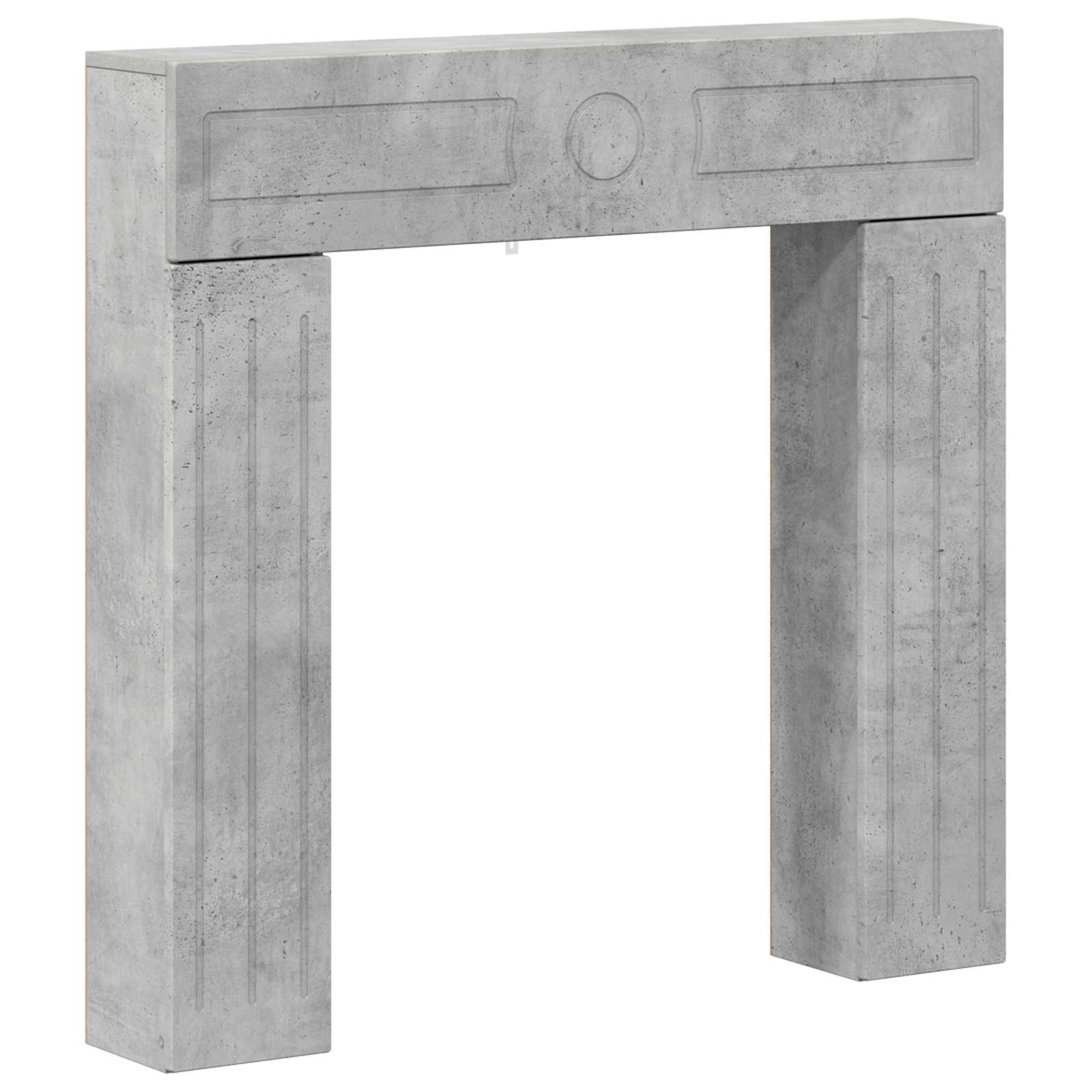 Haardomlijsting Betongrijs 102 x 18 x 100,5 cm Bewerkt hout image 2