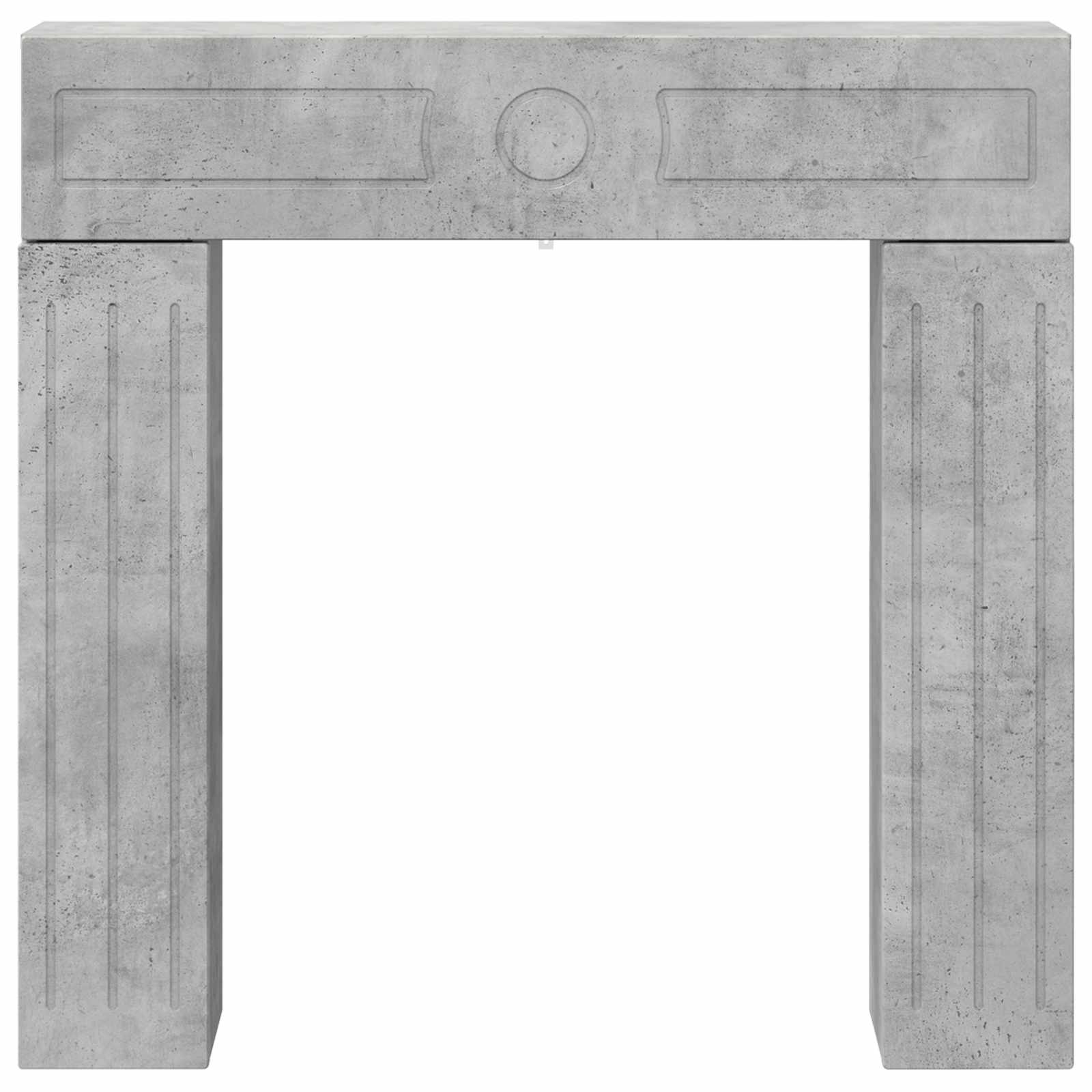 Haardomlijsting Betongrijs 102 x 18 x 100,5 cm Bewerkt hout image 6