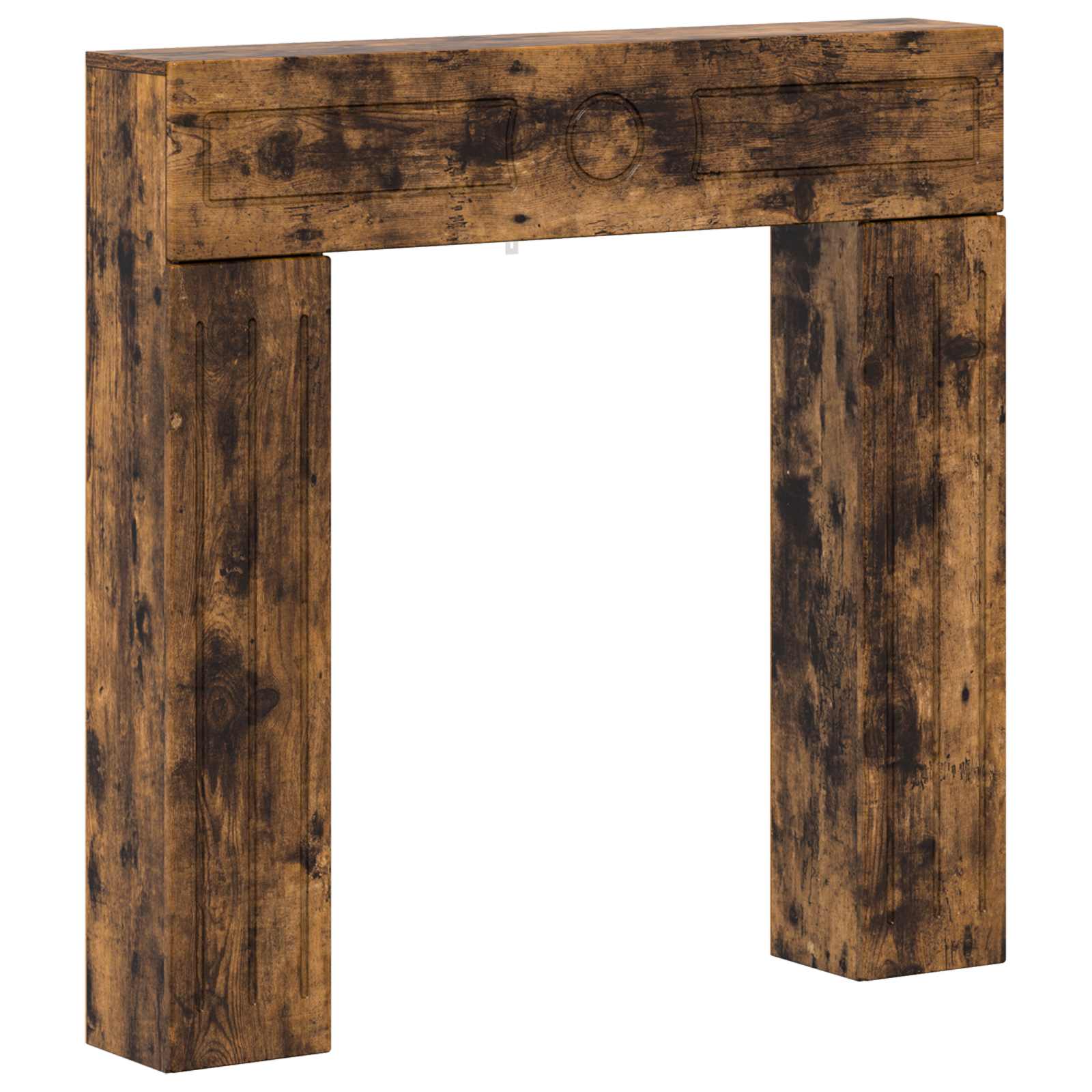 Haardomlijsting Gerookt eiken 102 x 18 x 100,5 cm Bewerkt hout image 2