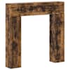 vidaXL Kamina raam Suitsutatud tamm 102 x 18 x 100,5 cm Tehispuit