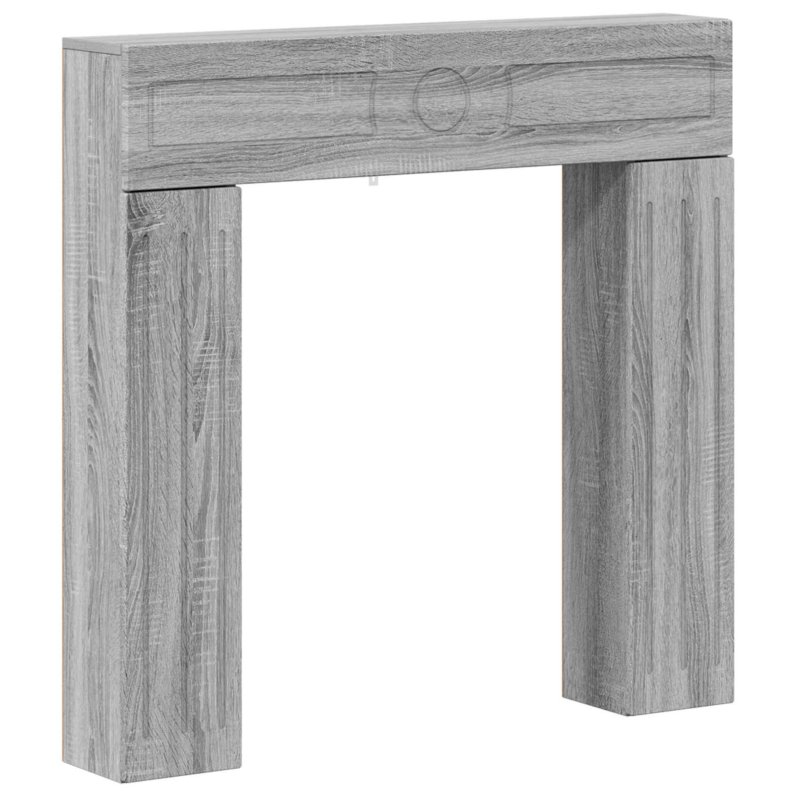 Haardomlijsting Grijs Sonoma 102 x 18 x 100,5 cm Bewerkt hout image 2
