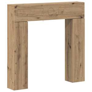 vidaXL Kamina raam Artisan tamm 102 x 18 x 100,5 cm Tehispuit