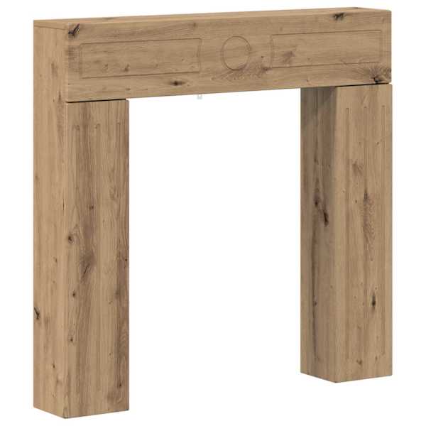 vidaXL Kamina raam Artisan tamm 102 x 18 x 100,5 cm Tehispuit