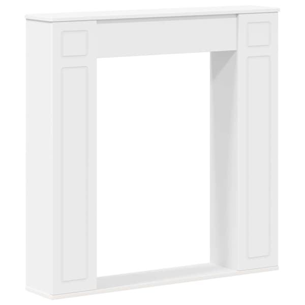 vidaXL Kamina raam Valge 100 x 20 x 100 cm Tehispuit