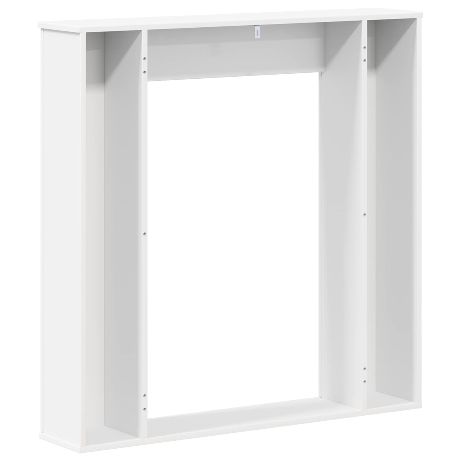 Haardomlijsting Wit 100 x 20 x 100 cm Bewerkt hout image 6
