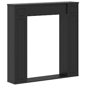 vidaXL Kamina raam Must 100 x 20 x 100 cm Tehispuit