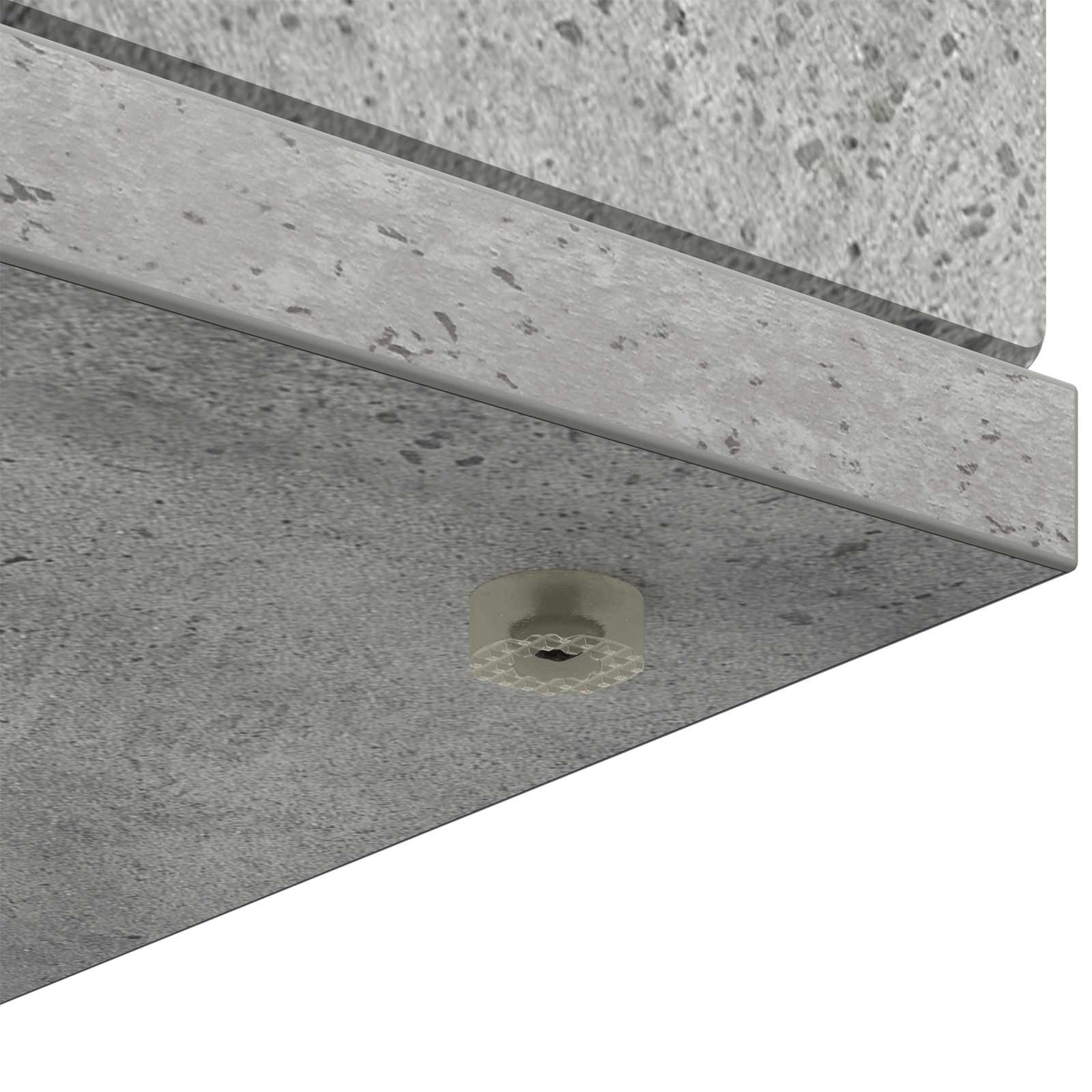 Haardomlijsting Betongrijs 100 x 20 x 100 cm Bewerkt hout image 8