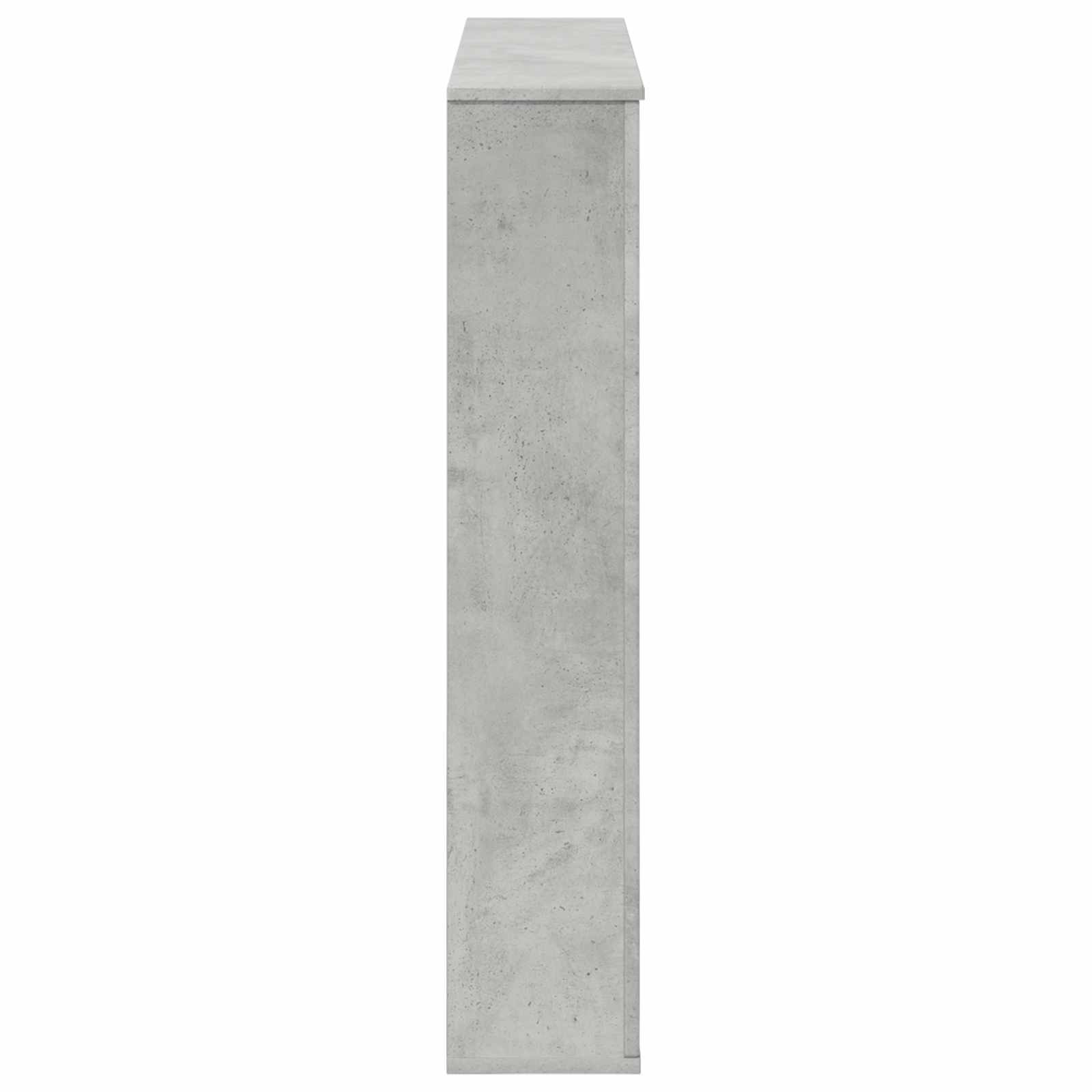 Haardomlijsting Betongrijs 100 x 20 x 100 cm Bewerkt hout image 5