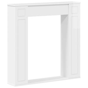 vidaXL Kamina raam K&otilde;rgl&auml;ikega valge 100 x 20 x 100 cm Tehispuit