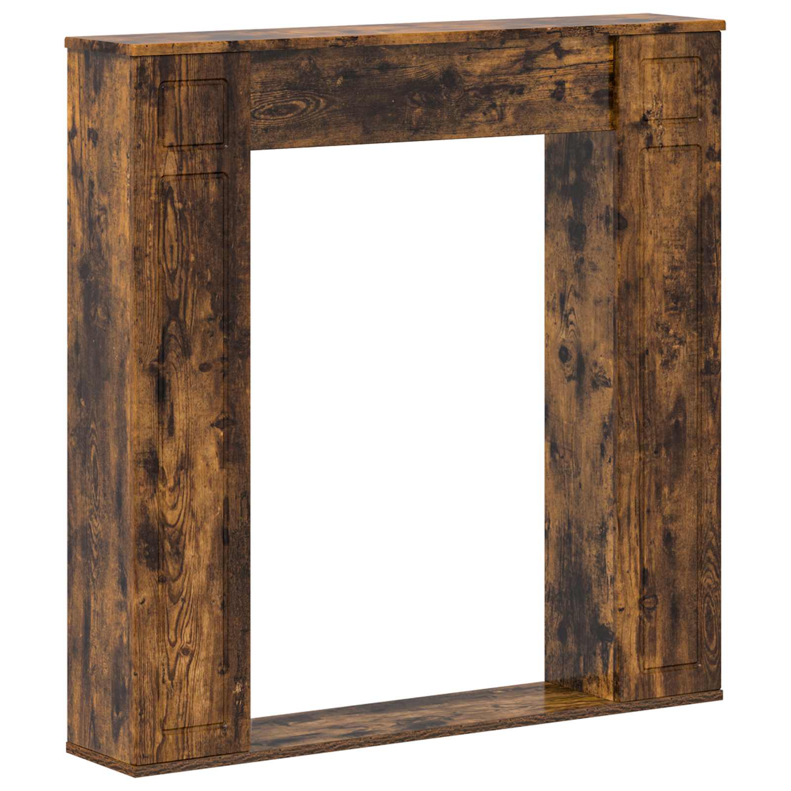 Haardomlijsting Gerookt eiken 100 x 20 x 100 cm Bewerkt hout image 2