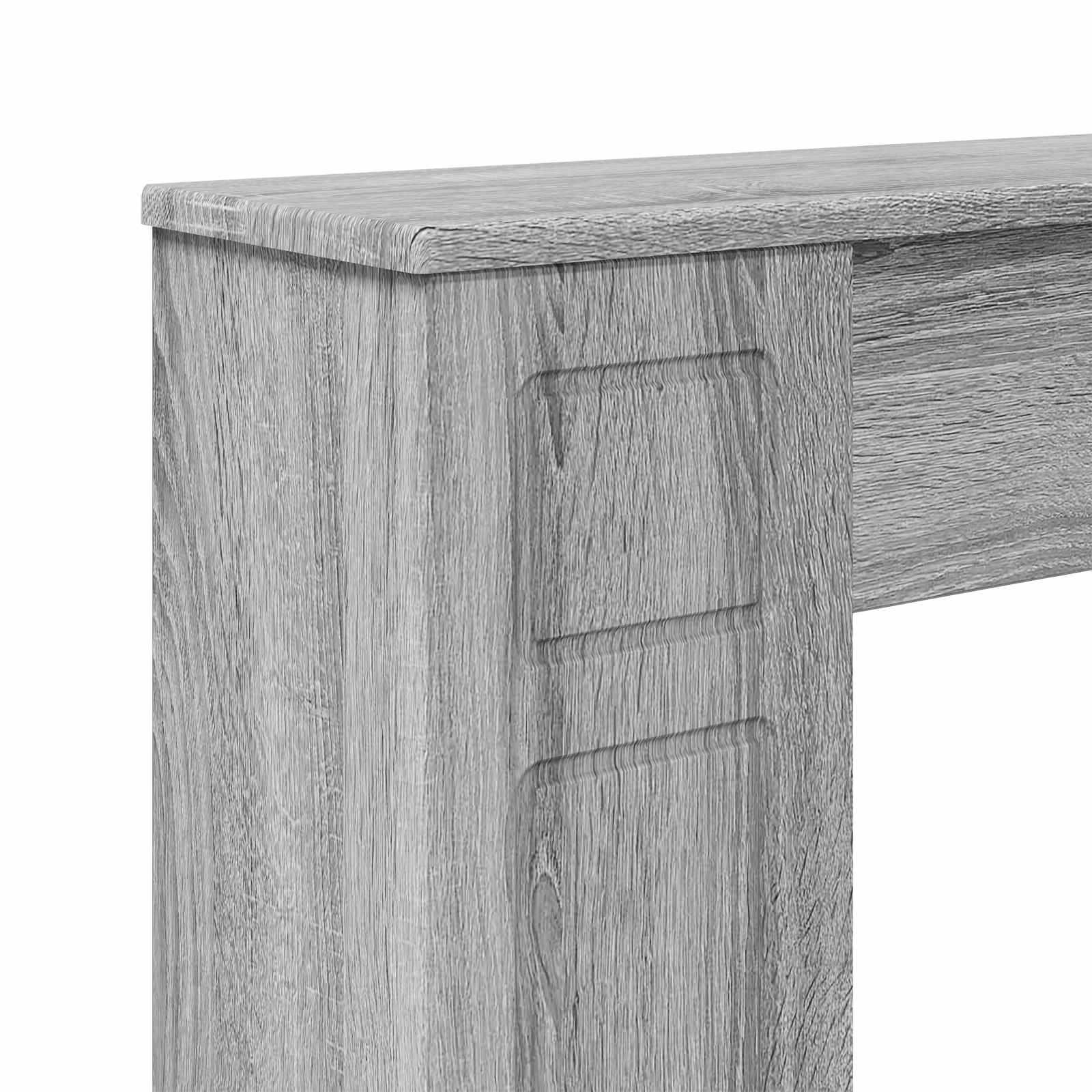 Haardomlijsting Grijs Sonoma 100 x 20 x 100 cm Bewerkt hout image 7