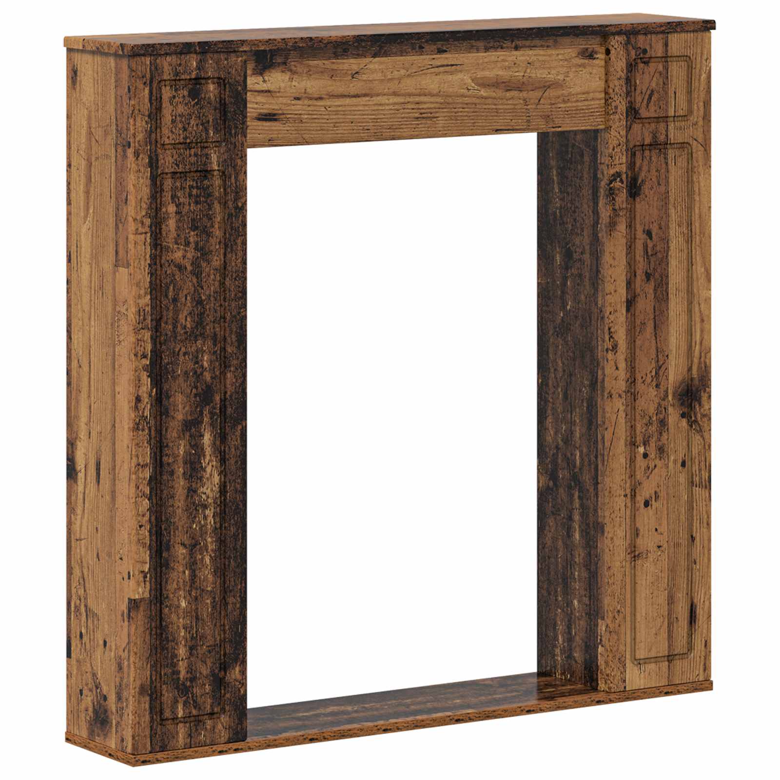 Haardomlijsting Oud hout 100 x 20 x 100 cm Bewerkt hout image 2