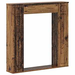 vidaXL Kamina raam Vana puit 100 x 20 x 100 cm Tehispuit